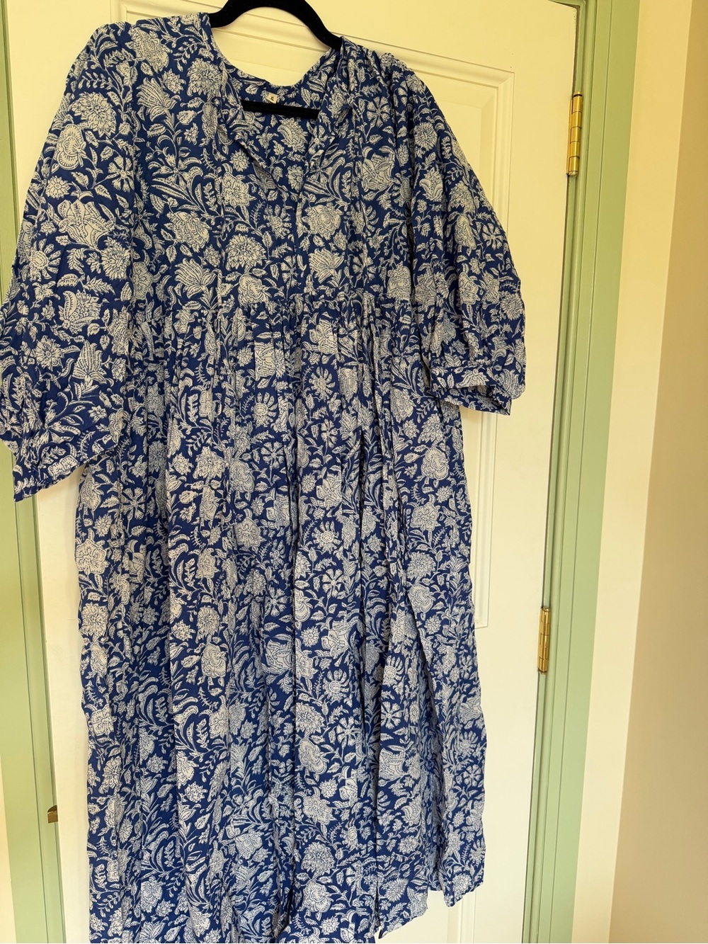 Blue and White Floral Women’s Dress